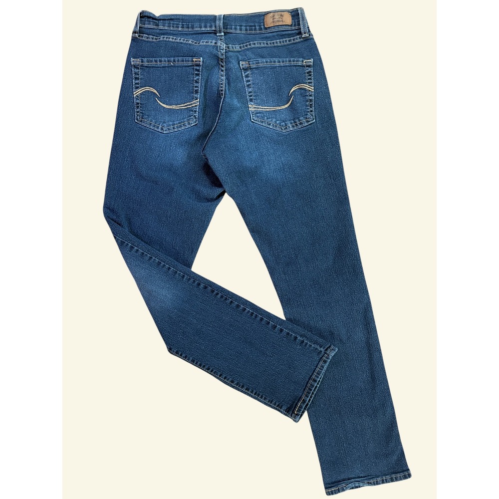 Levi Strauss Signature Curvy Straight Women's Stretch Jeans Size 10M - Picture 2 of 10